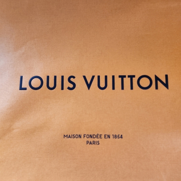 Louis Vuitton Large Empty Paper Gift Shopping Tote Bag 23"x17.5”x10” Decor - Picture 2 of 6